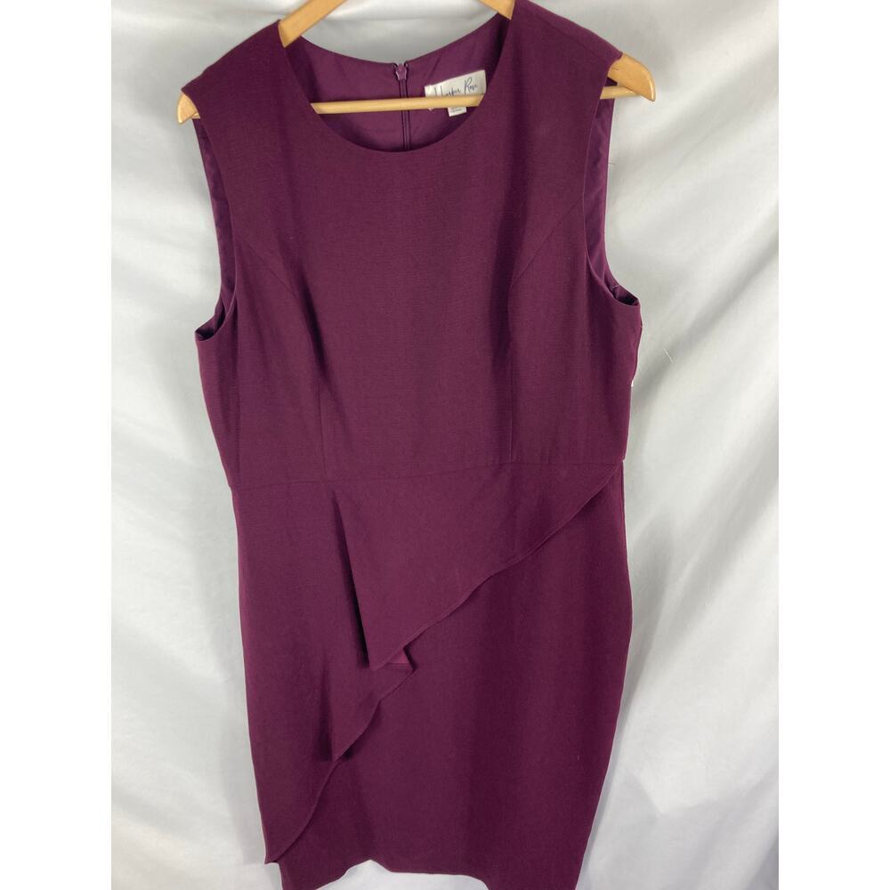 Harper Rose Ruffle Detail Sleeveless Sheath Dress Size 18